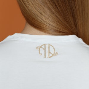 Luxury Sustainable T-shirt sequin embroidery the Essential Collection Organic Cotton image 2