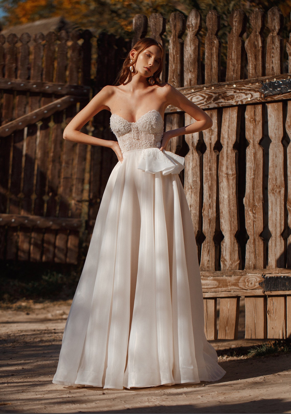 Corset Wedding Bridal Dress Gown Pearl Lace Princess A Line - Etsy