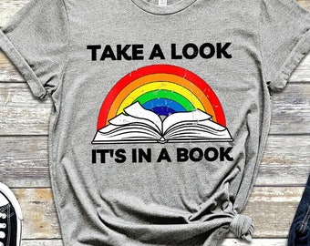 Take a look it's a book Shirt, Book T-shirt,Librarian Shirt,Book Lover Shirt, Reading Teacher Shirt, Reading Shirt, Books Shirt