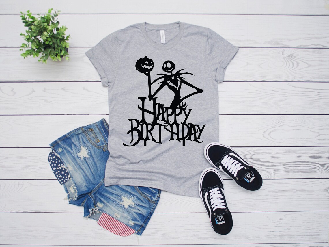 jack skellington birthday shirt