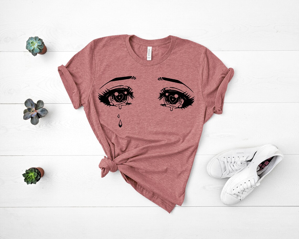 Anime Eyes shirt Manga SHIRT Japanese Anime shirt Love cry Etsy
