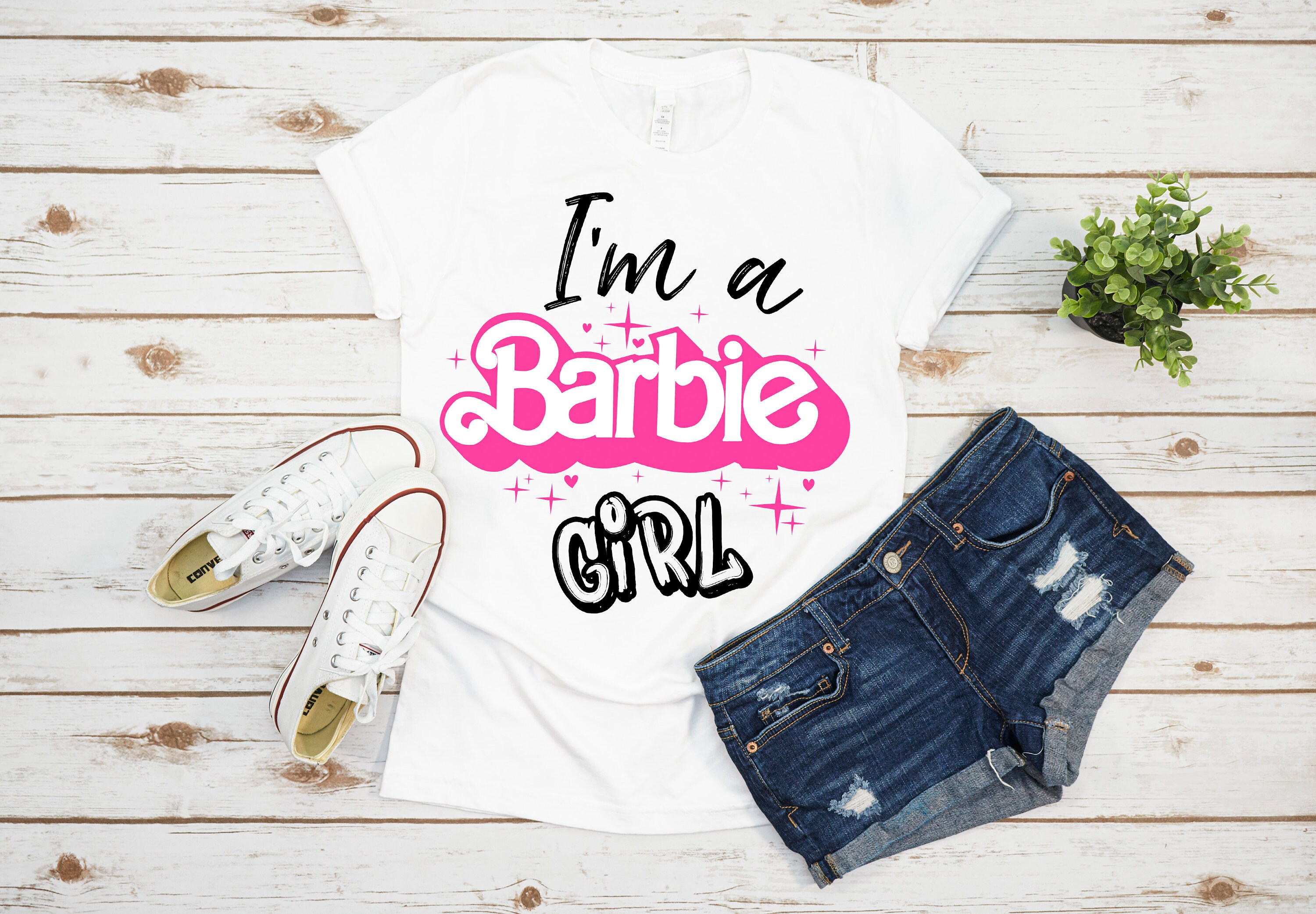 Barbie Shirt Little Girl Shirt Pink Shirt Party Shirts Etsy