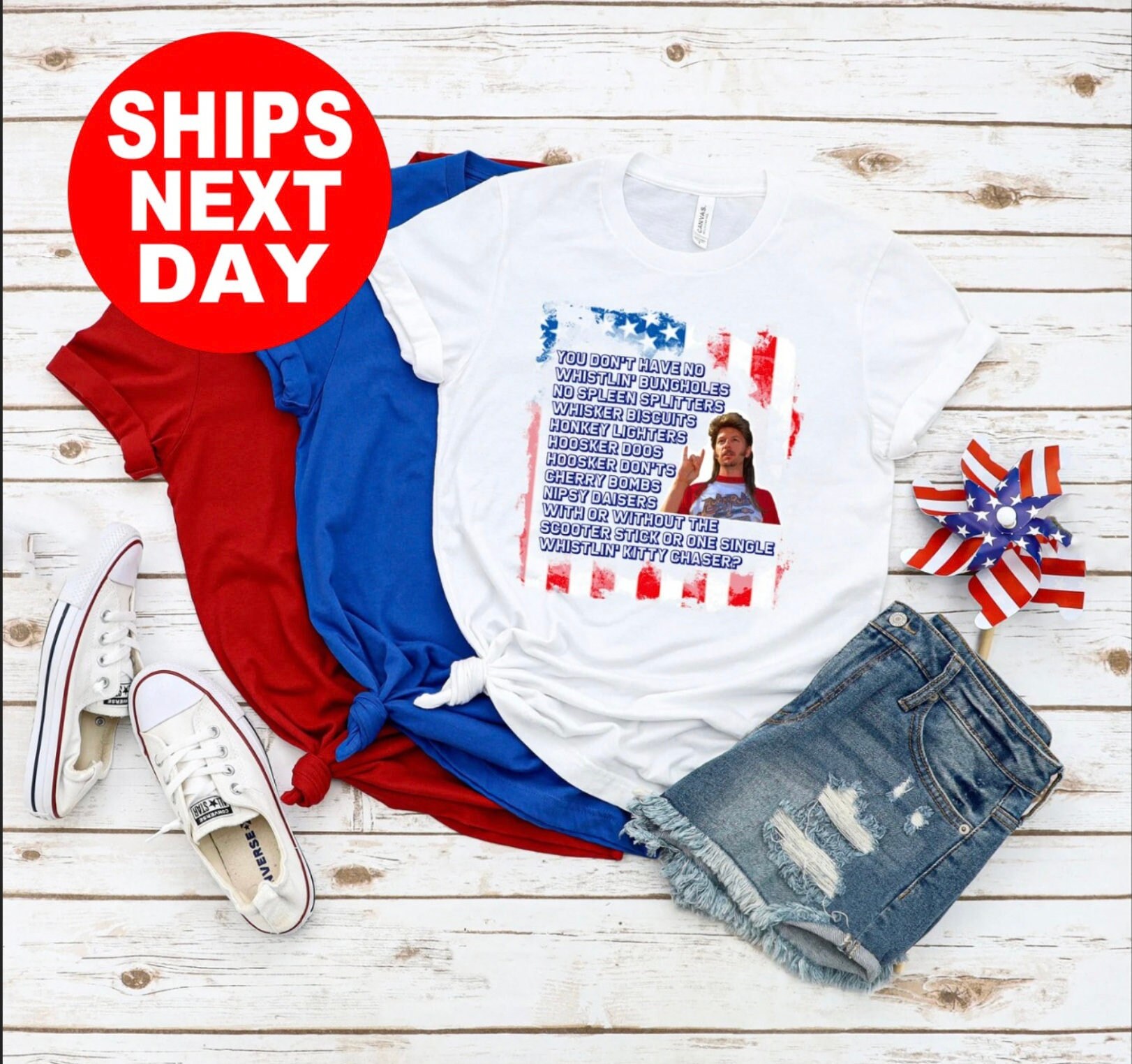 QIPOPIQ Clearance Men's Shirts 4th of July American Tees Turn-down