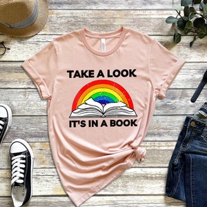 Take a Look It's a Book Shirt Book T-shirtlibrarian - Etsy