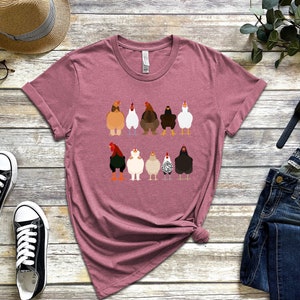 Women Chicken Shirt, Mothers day woman Shirt Chicken Shirt, chicken shirt, Love Chickens, Animal Tee Shirt, chicken tshirt image 5