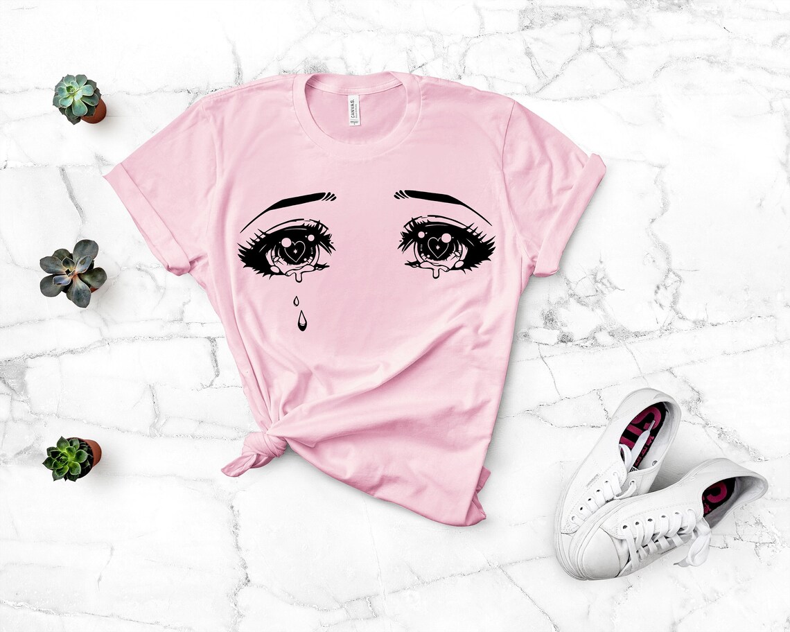 Anime Eyes shirt Manga SHIRT Japanese Anime shirt Love cry Etsy