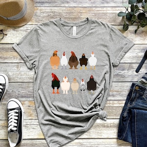 Women Chicken Shirt, Mothers day woman Shirt Chicken Shirt, chicken shirt, Love Chickens, Animal Tee Shirt, chicken tshirt image 4