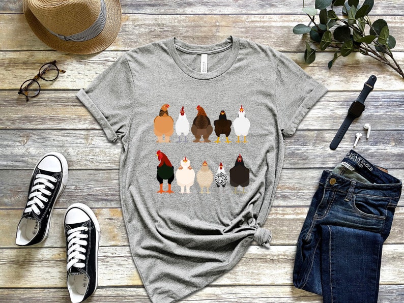 Women Chicken Shirt, Mothers day woman Shirt Chicken Shirt, chicken shirt, Love Chickens, Animal Tee Shirt, chicken tshirt image 4