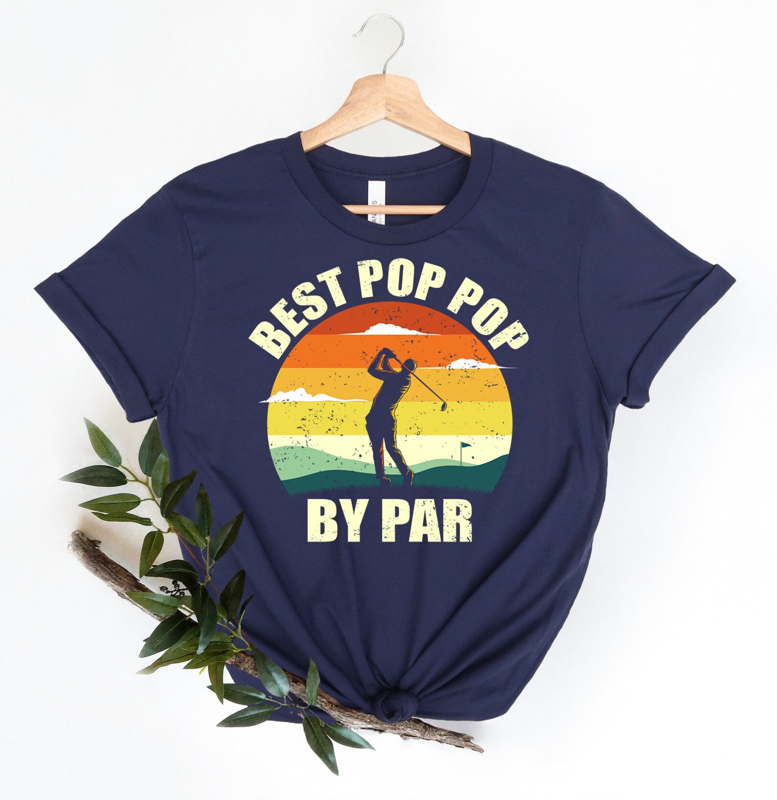 Best Pop Pop by Par Shirt for Men Disc Golfgolf Shirts Etsy