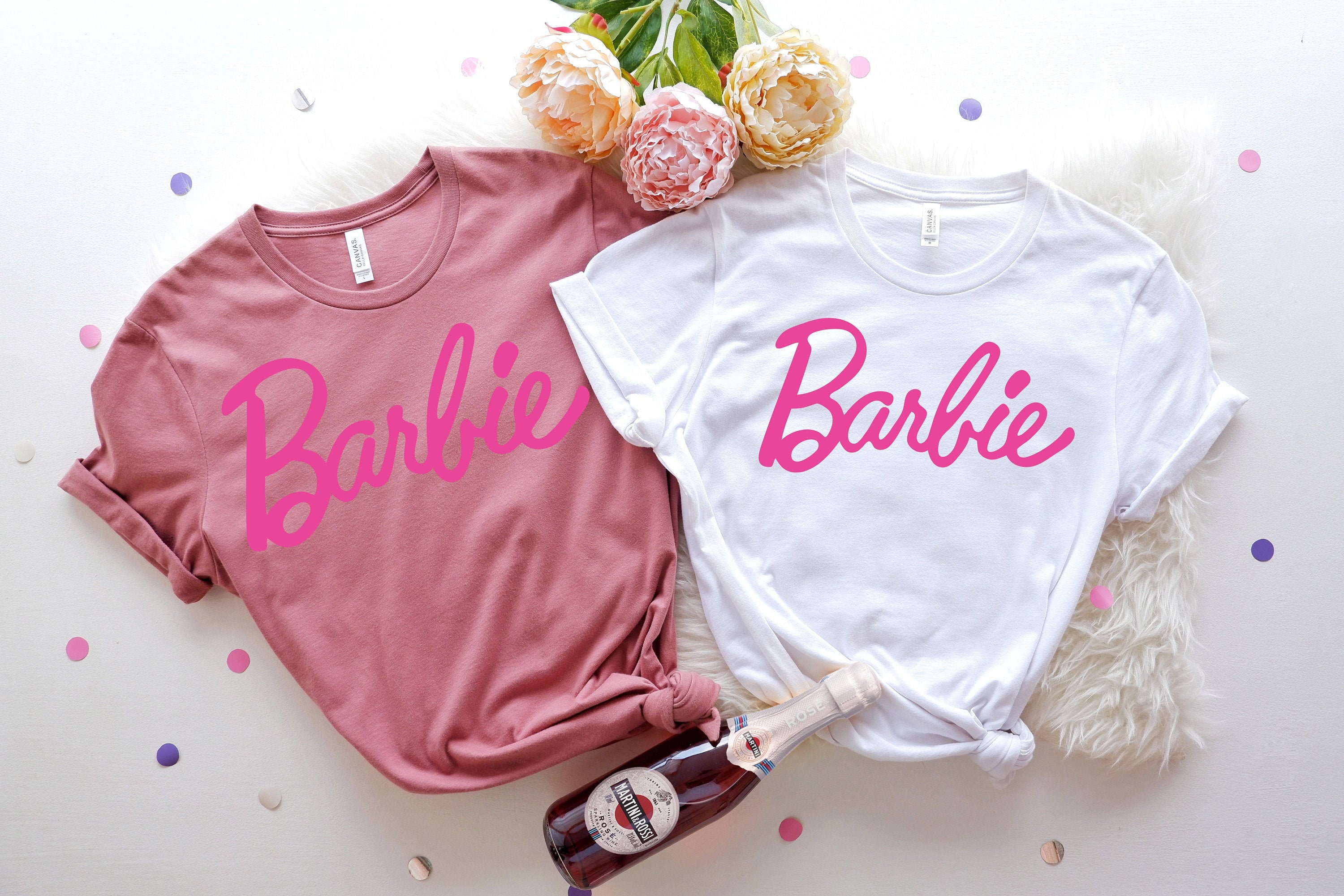 Barbie Shirt Custom Little Girl Shirt Pink Shirt Party | Etsy