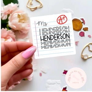 Teacher Name Sticker | personalized