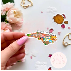 North Carolina Landmark | sticker NOW WATERPROOF!