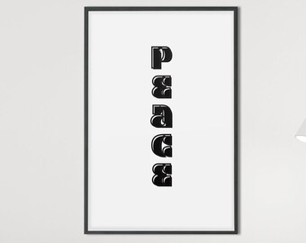 Peace, Psalm 29:11, Faith Print, Bible Art, Scripture Phrases, Christian Gift, Christian Wall Art, Bible Verse Print, Psalm Posters