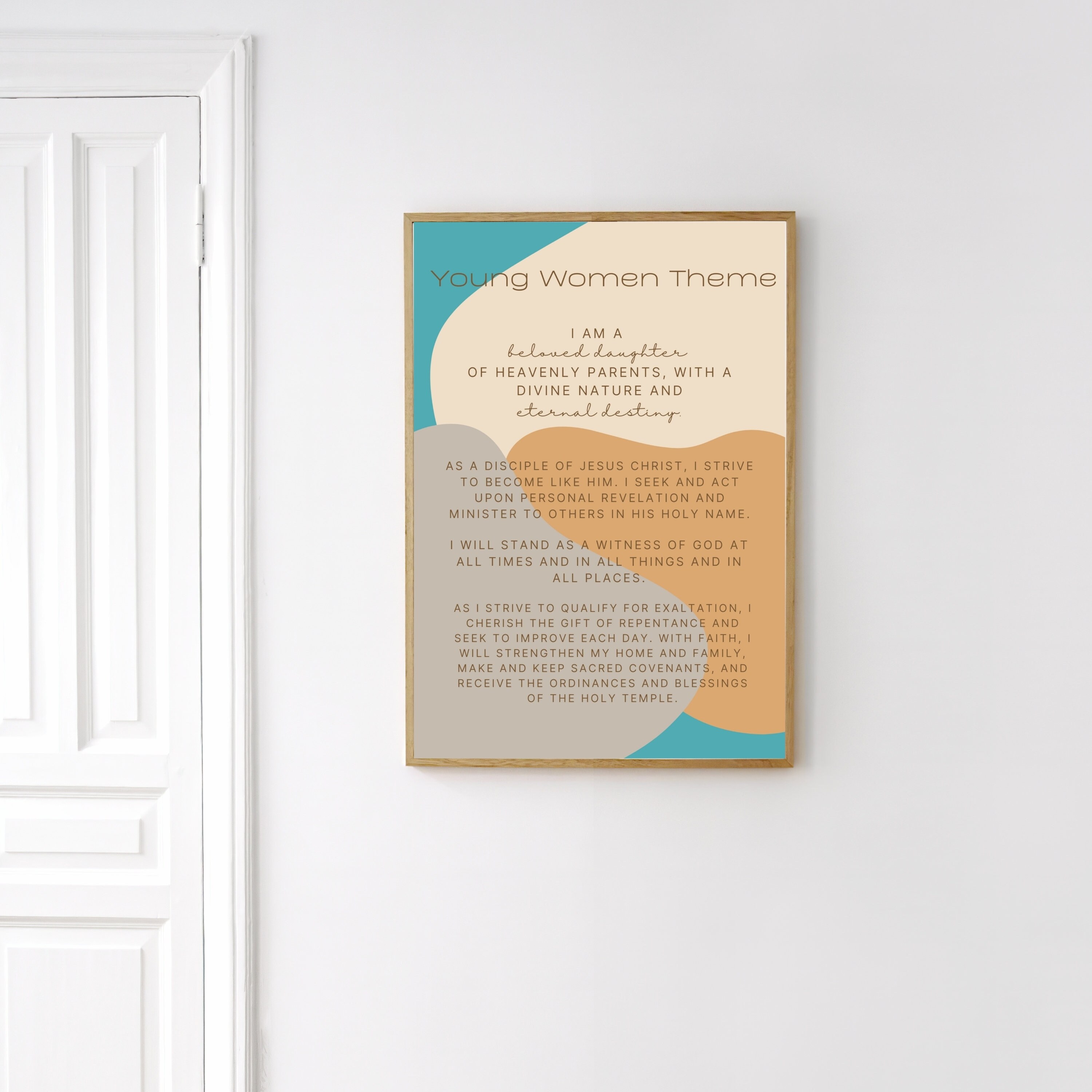 Printable Young Women Theme, 2021 LDS Young Women Theme Poster, LDS ...