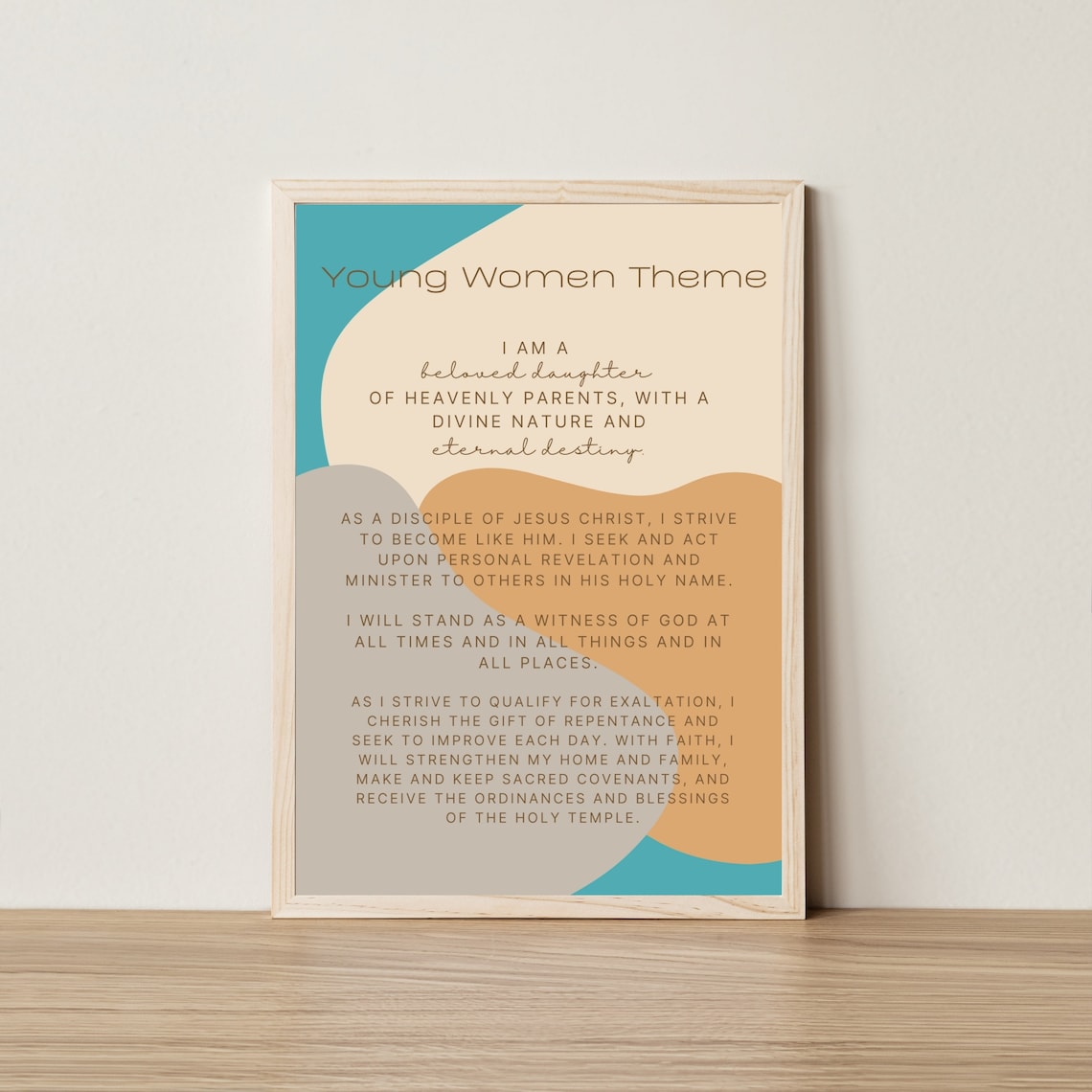 Printable Young Women Theme, 2021 LDS Young Women Theme Poster, LDS ...