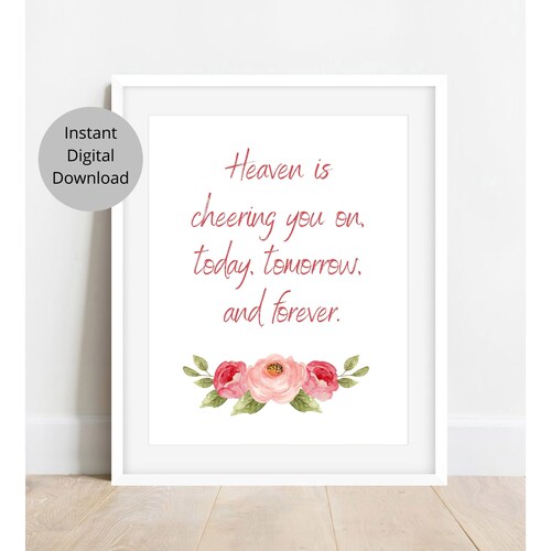 Elder Jeffrey R. Holland Quote Heaven is Cheering You on LDS - Etsy