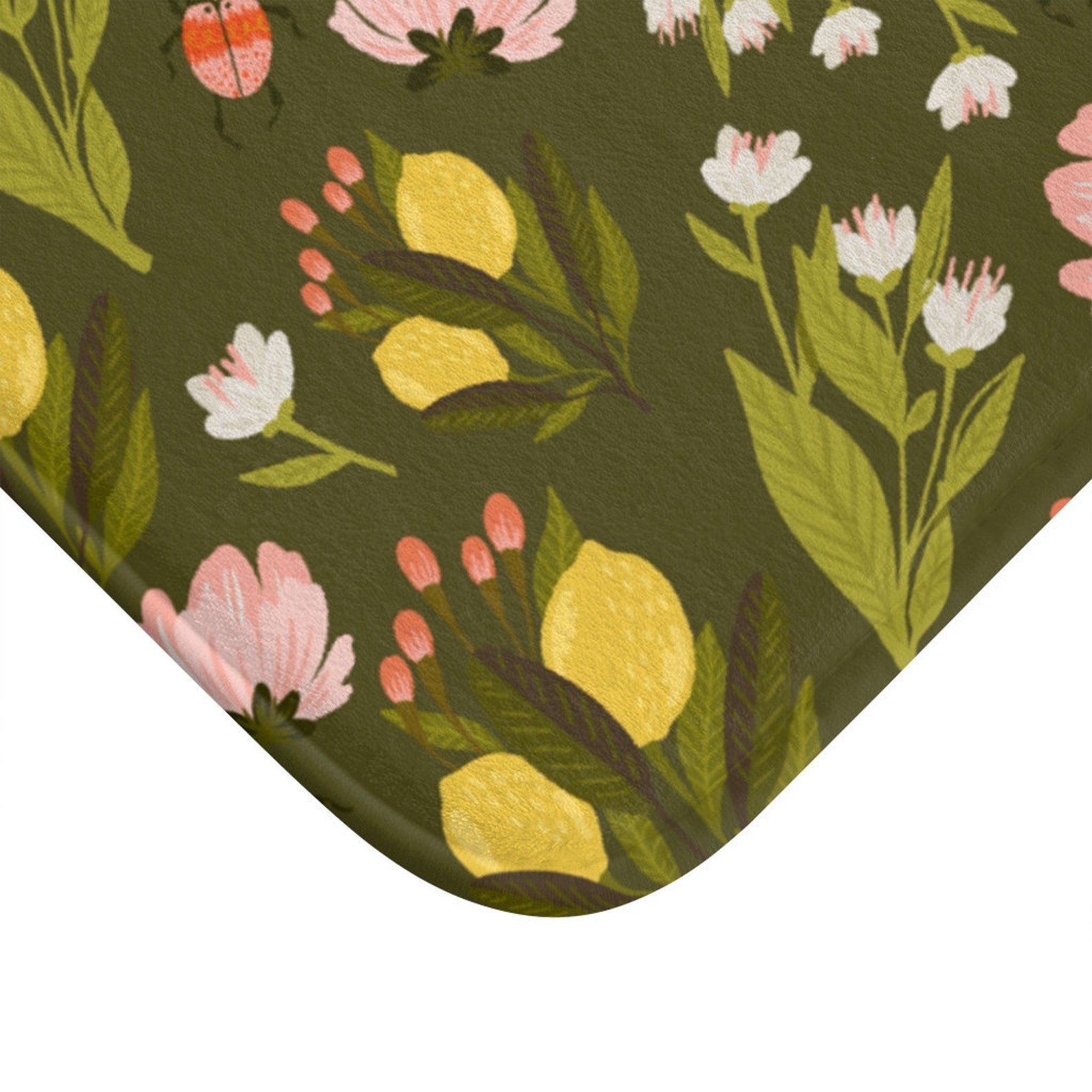 Lemon Wild Matte Zitronen Badematte Zitronen Küchenmatte | Etsy