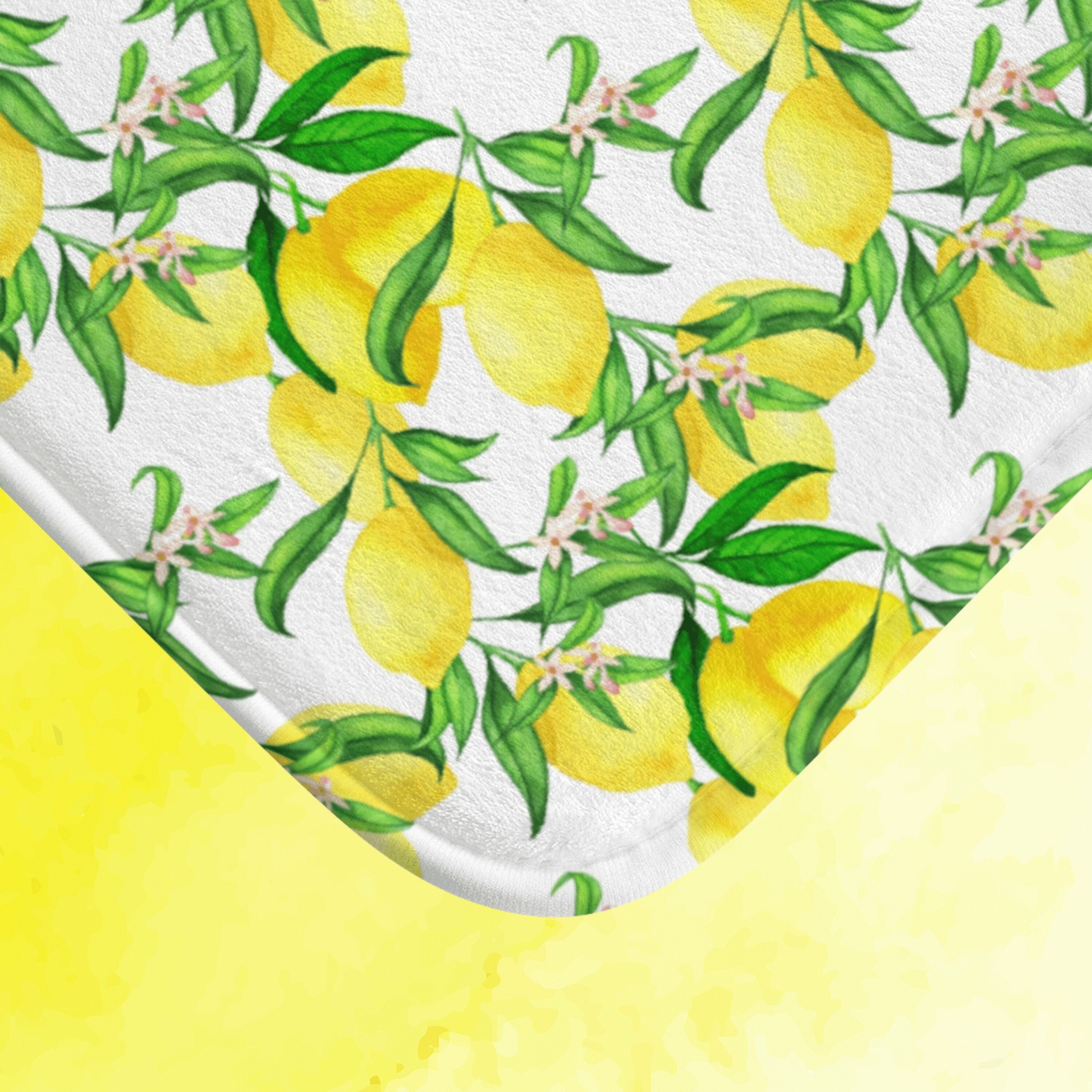 Lemon Mat Lemon Bath Mat Lemon Kitchen Mat Lemon Floor Mat Etsy