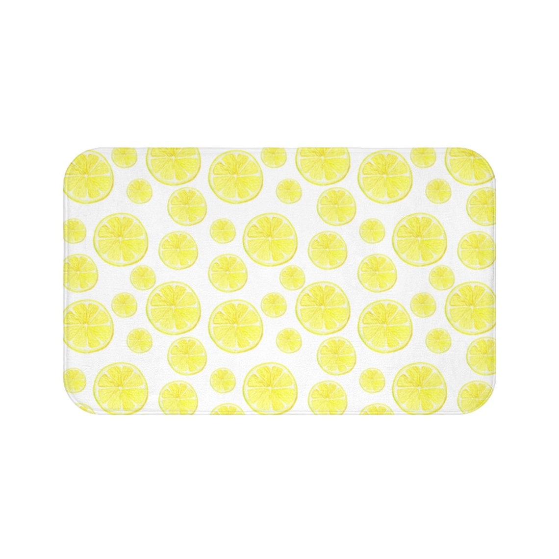 Lemon Mat Lemon Bath Mat Lemon Kitchen Mat Lemon Floor Mat Etsy