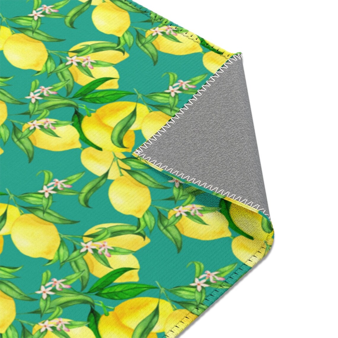 Lemon Area Rug Lemon Kitchen Area Rug Lemon Bathroom Area Etsy