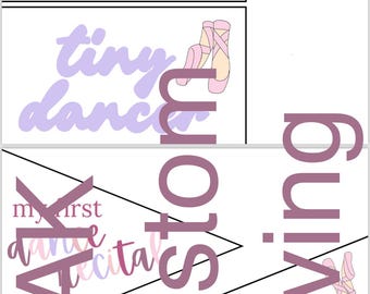 Dance Recital Gifts for Girls, Recital Bouquet, Dance Pennant Banner, Recital Gifts, Pennant Flag, Recital Gifts for Kids