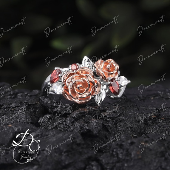Romantic rose ring sale