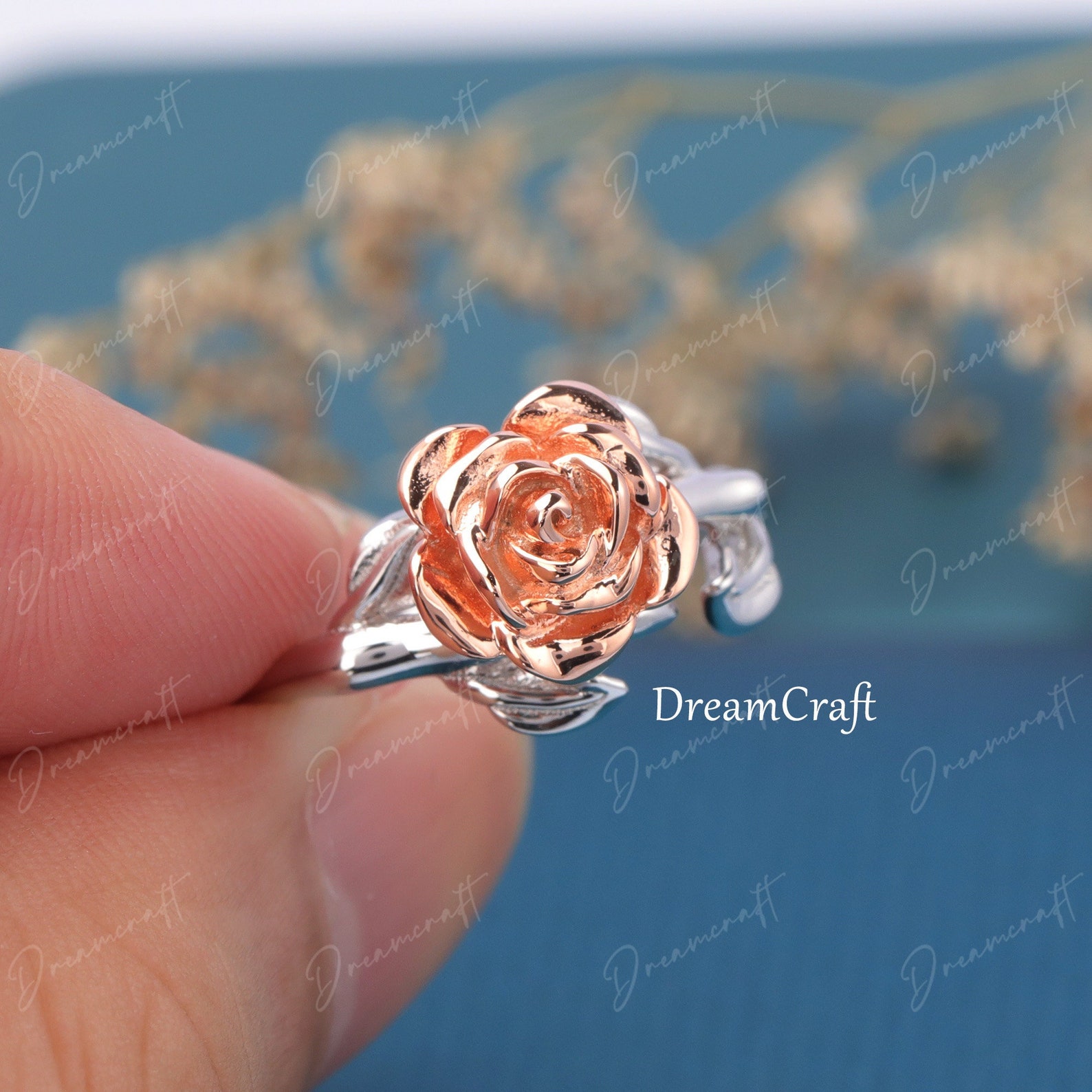Beauty and the Beast Engagement Ring Natural Leaf Flower 925 - Etsy
