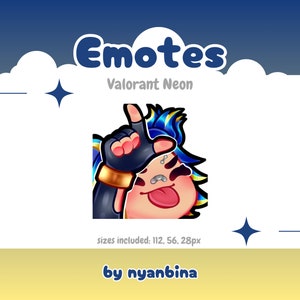 Valorant Neon L Emote • Twitch, Discord, YouTube