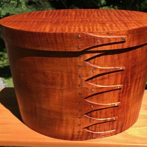 Tiger Maple Shaker Oval Box Size #6 Tall