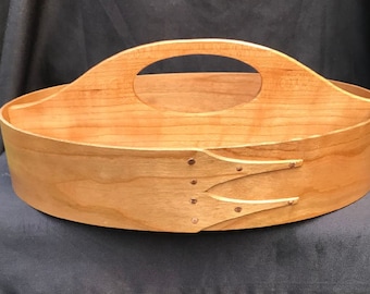 Shaker Oval divided carrier Size # 7  Cherry Made To Order