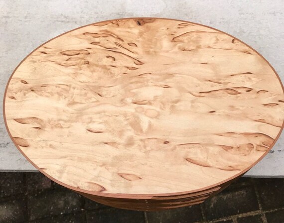 #1 CHERRY AND KARELIAN BIRCH SHAKER OVAL BOX #1 CHERRY AND KARELIAN BIRCH SHAKER OVAL BOX