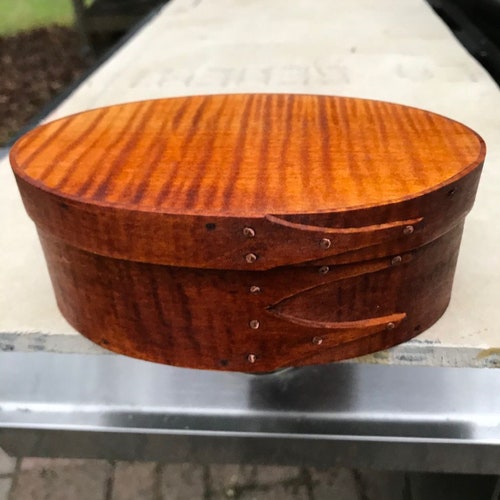 TIGER  MAPLE SHAKER OVAL BOX--- SIZE # 2---SPECIAL SALE PRICING 