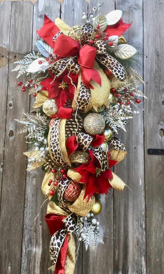 Christmas Swag Winter Wreath Holiday Swag Christmas Door Hanging Holiday  Wreath 