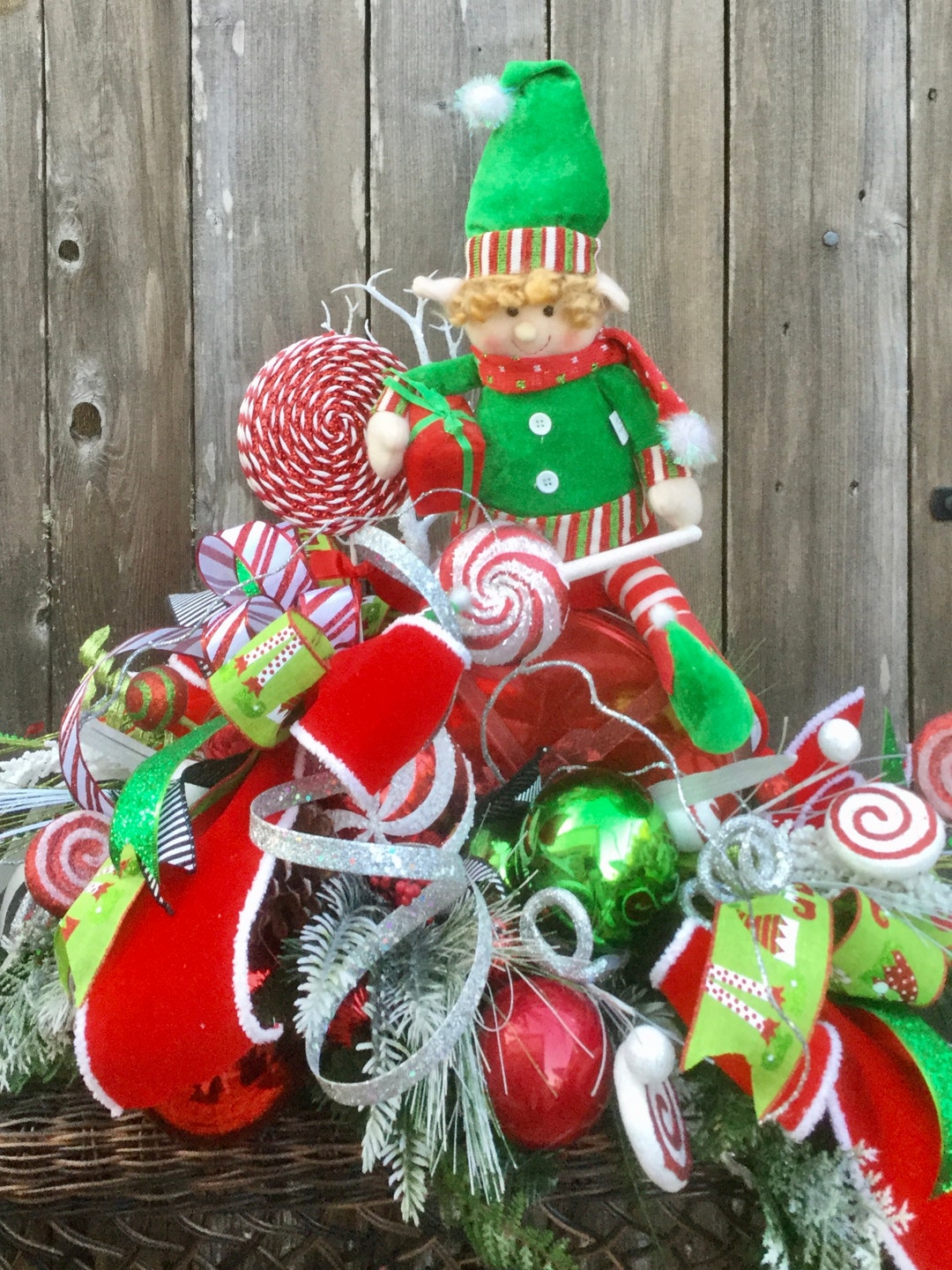 Elf Centerpiece, Whimsical Centerpiece, Whimsical Decor, Christmas