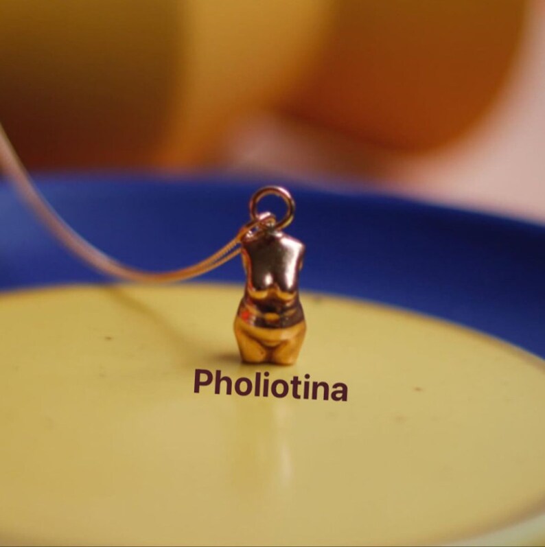 Bronze Body Pendant Necklace Body Normative Neckalce Etsy UK