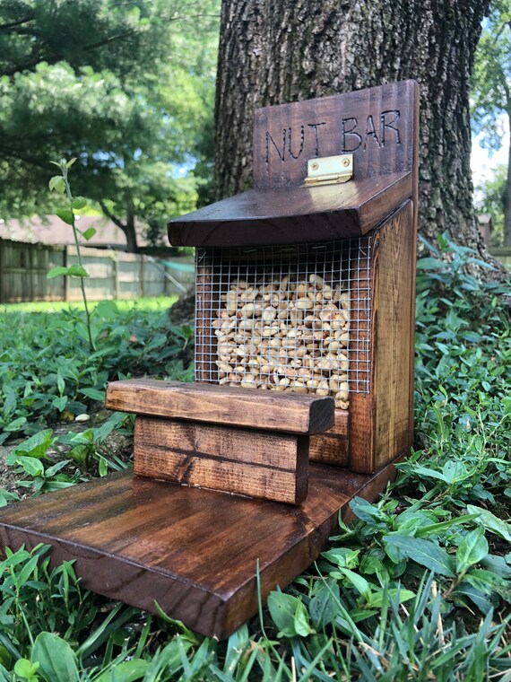 Nut Bar Squirrel Feeder. Peanut Feeder Squirrel and Bird Etsy