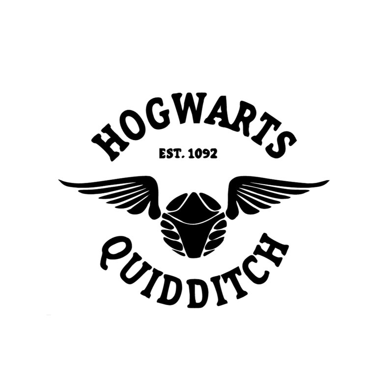 Hogwarts Quidditch Decal Hogwarts Vinyl Decal Quidditch | Etsy
