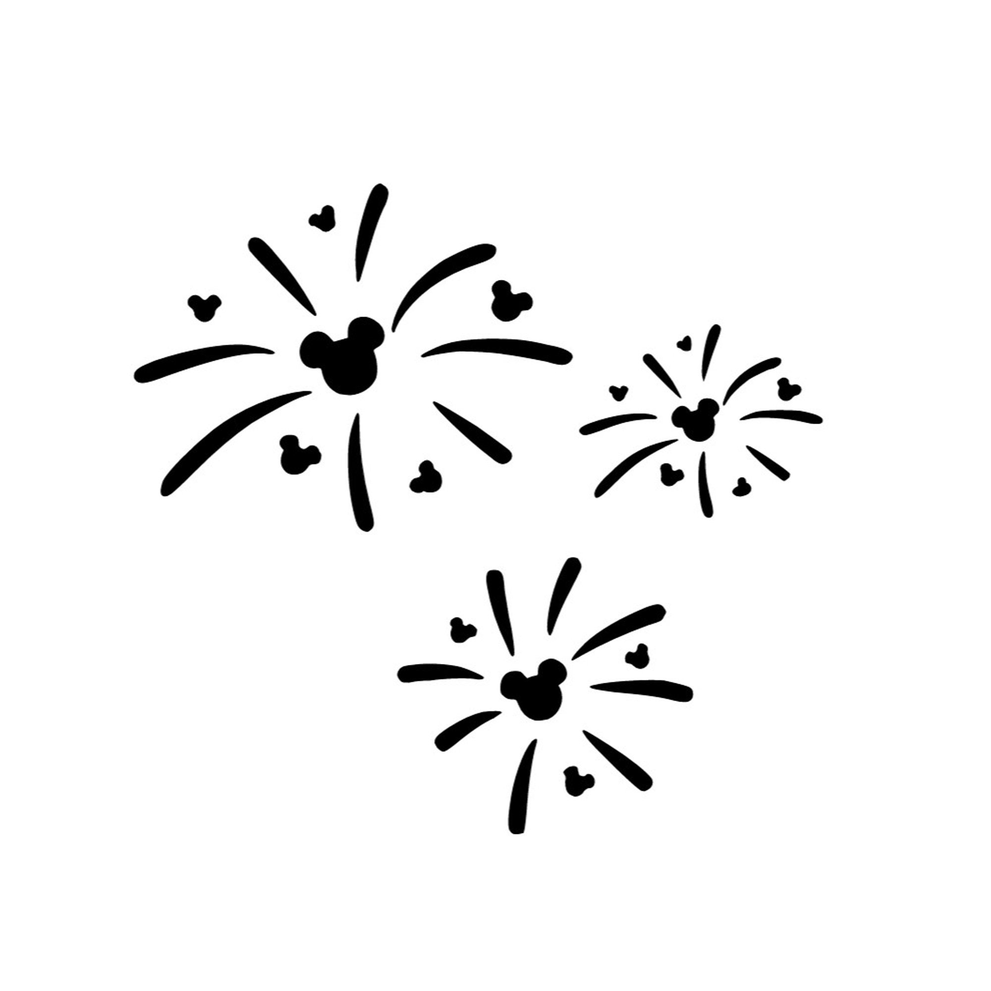 Disney Fireworks Decal Mickey Fireworks Decal Mickey Mouse ...