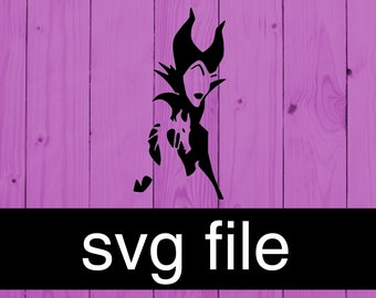 Maleficent and Dragon Silhouette SVG| Maleficent SVG |  Sleeping Beauty SVG