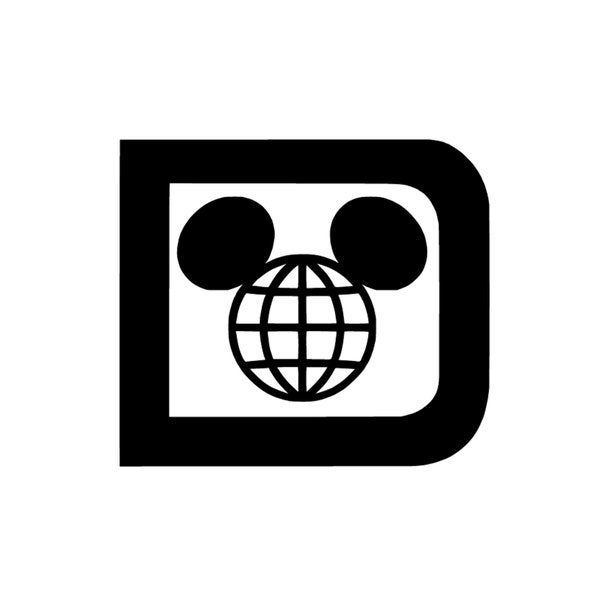 Disney Logo Decal | Vintage Disney Logo Vinyl | Retro Disney Logo Decal | Retro Disneyland Sticker | Retro Disney Vinyl Decal