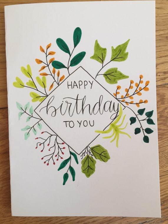 images Plant Themed Birthday Card plant themed birthday card personalized card etsy