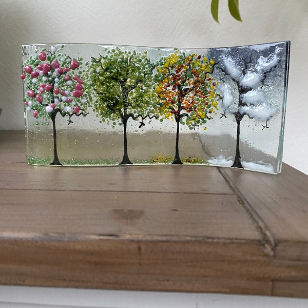 Fused glass - four seasons