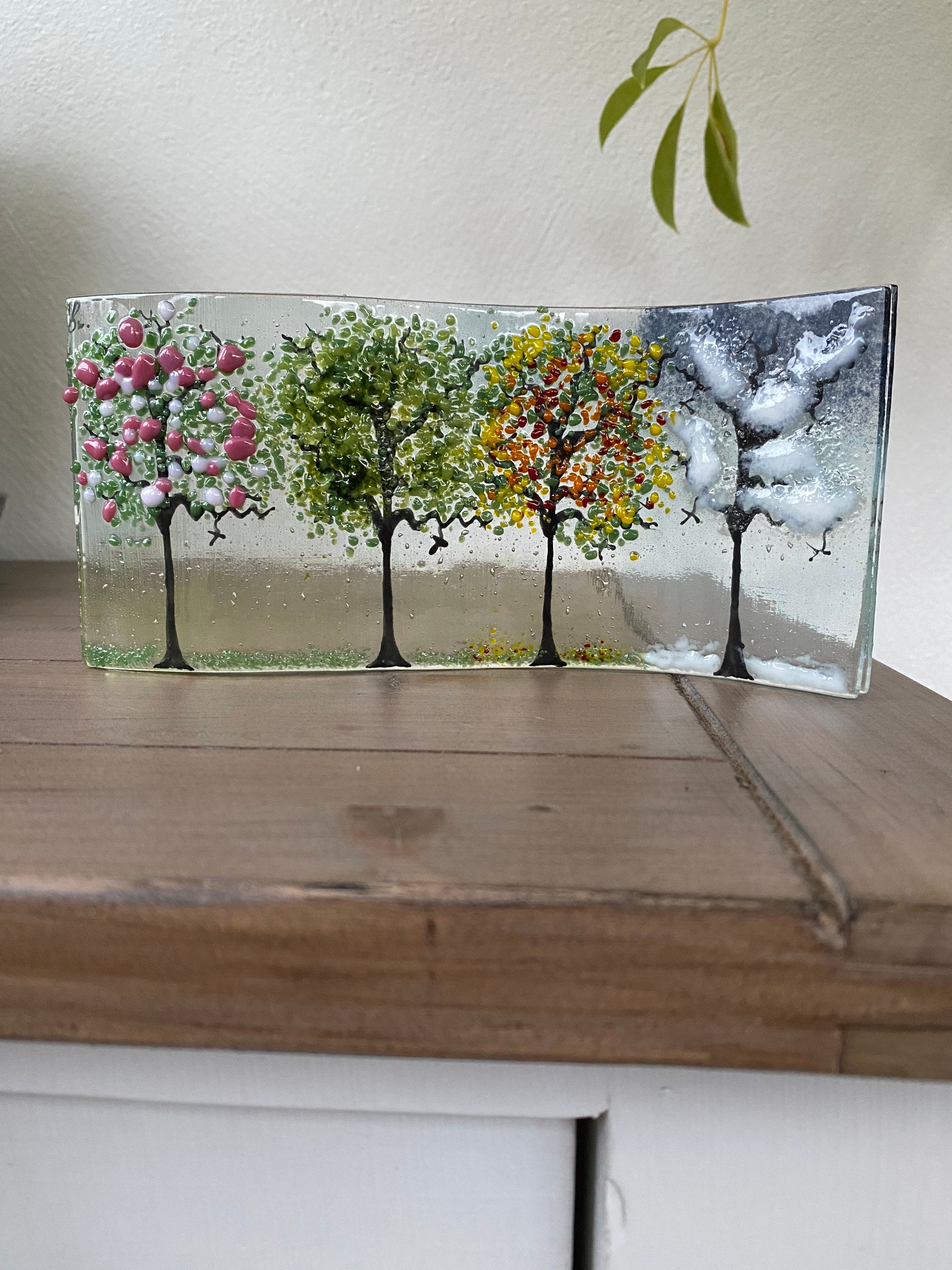 Fused Glass Four Seasons Etsy UK