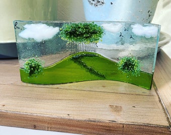 Fused Glass - Nearly Home Trees