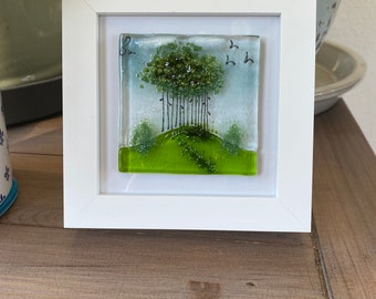 Fused glass - Nearly Home Trees