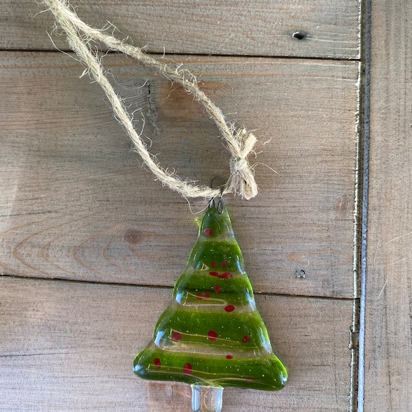 Fused glass Christmas Tree Christmas decoration, fused glass, fused glass decoration, Fused glass in Cornwall