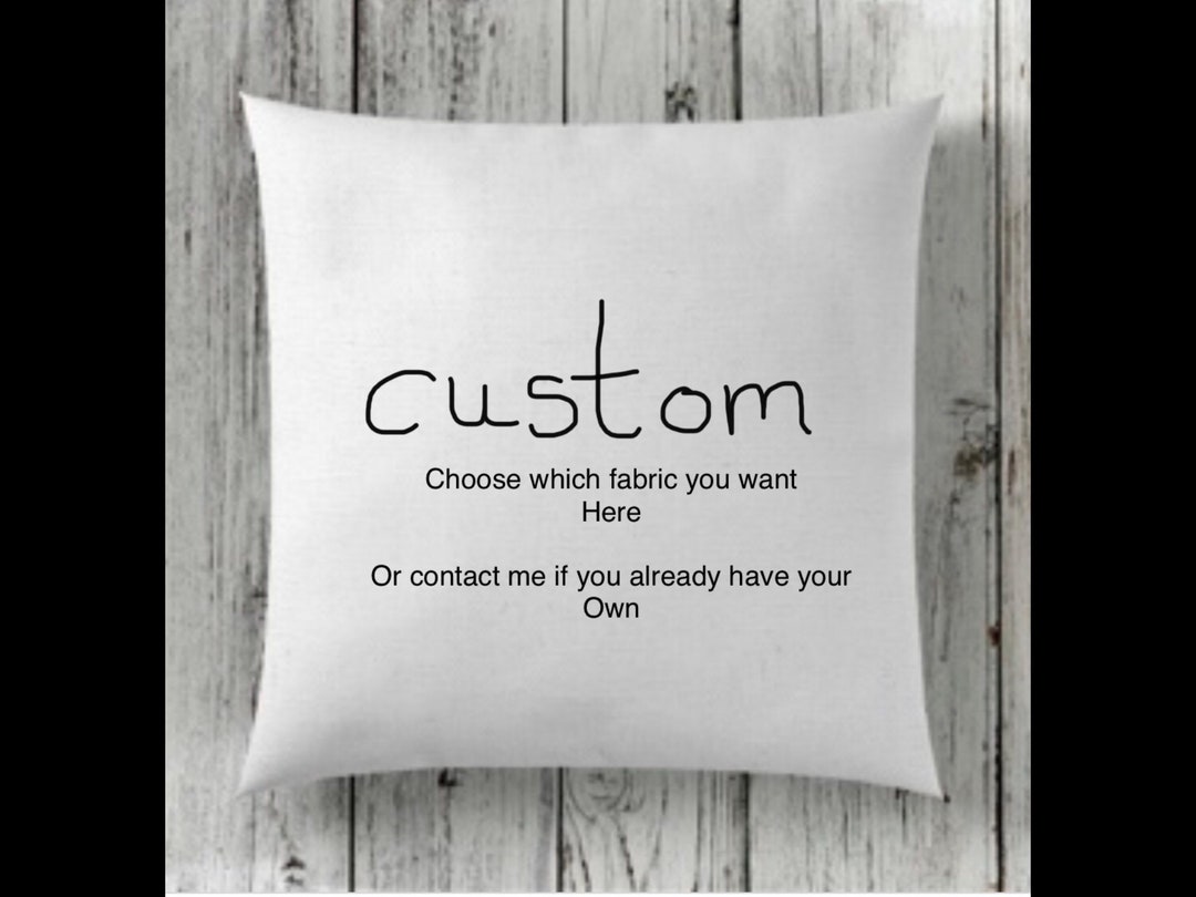 Any Size Cushion Covers Bespoke Cushion Covers Made to Order plain or