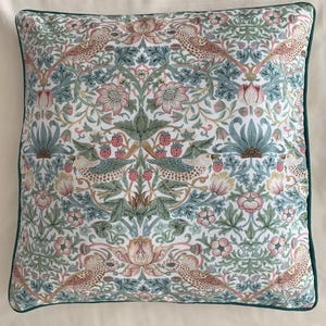 William Morris Strawberry Thief Cushion Covers (no piping)
