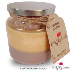 Cedarwood Vainilla / Cera de soja vegetal / Vierte a mano