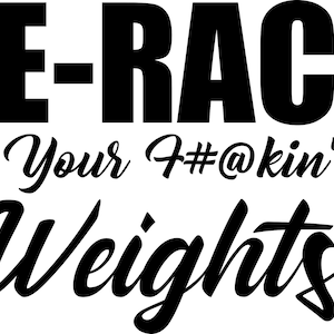 Re-Rack your freaking wights